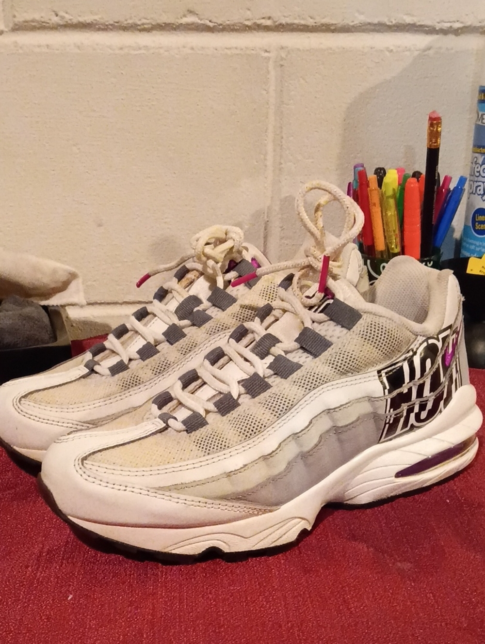 Nike Air Max 95 'City Pride Houston' Sneakers White & Gray US 8.5